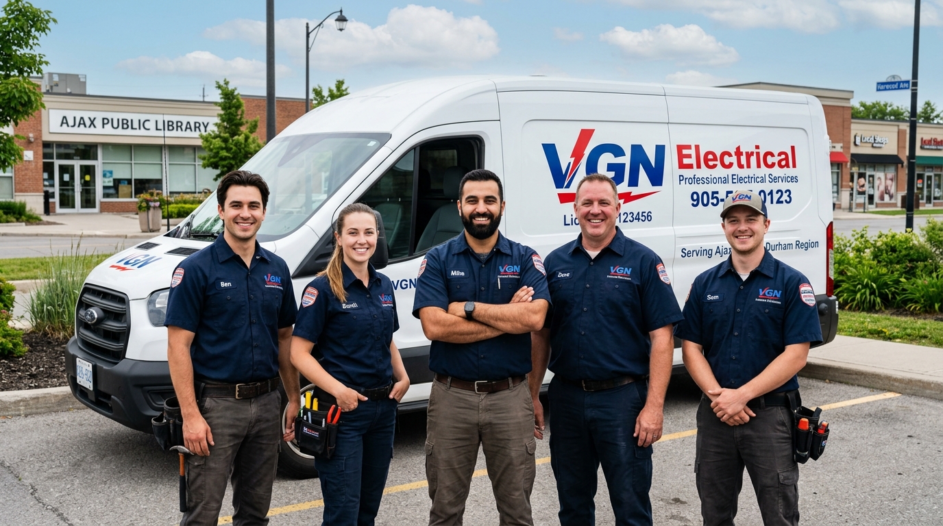 VGN Electrical Contracting team of licensed master electricians in Ajax Ontario